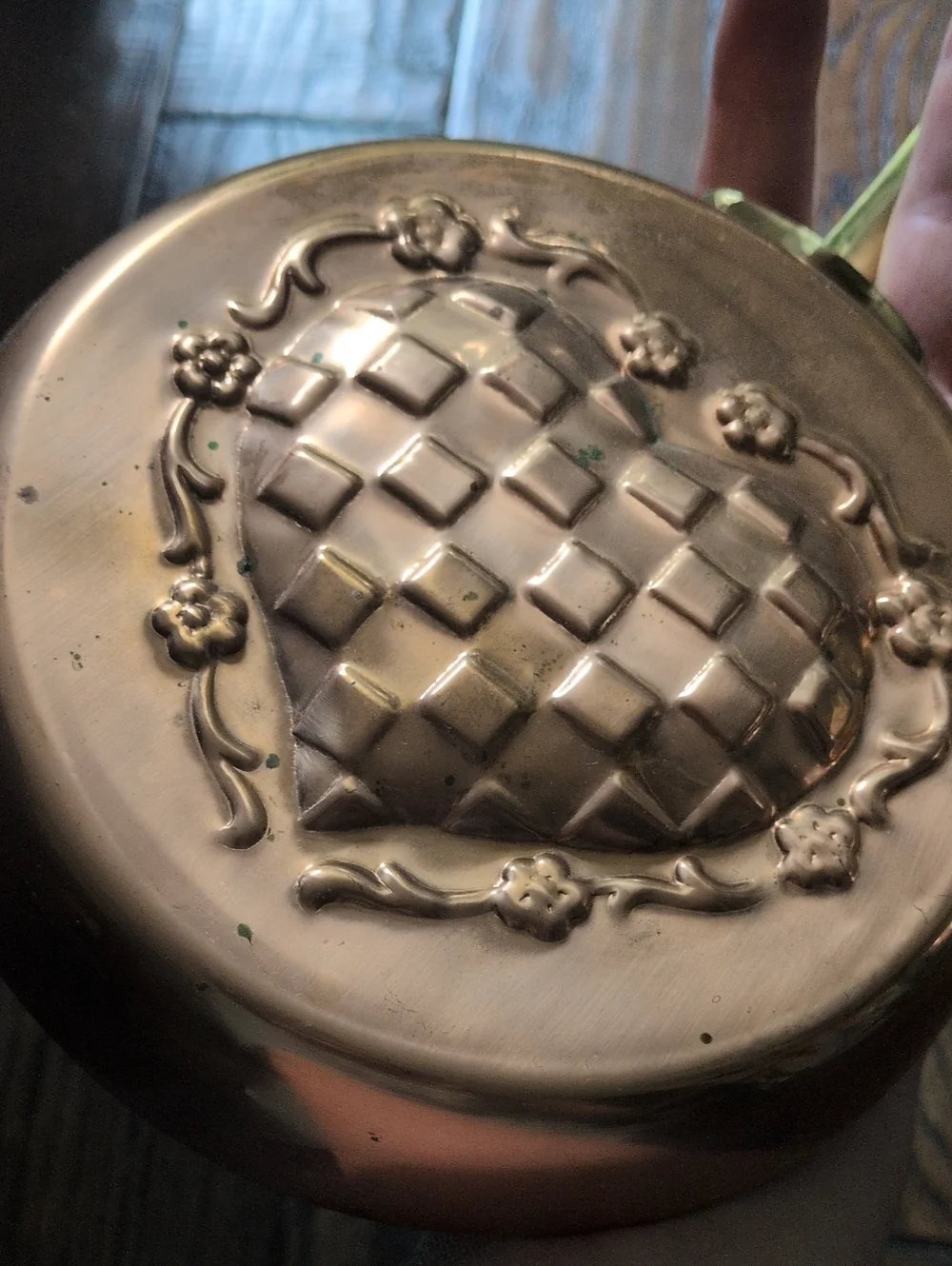 Vintage copper checkered